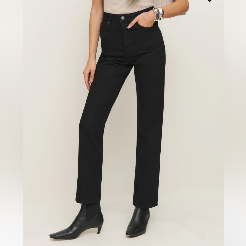 Reformation High Rise Straight Leg Jeans